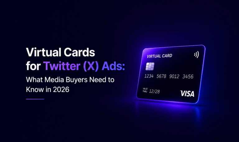 virtual cards for X Ads