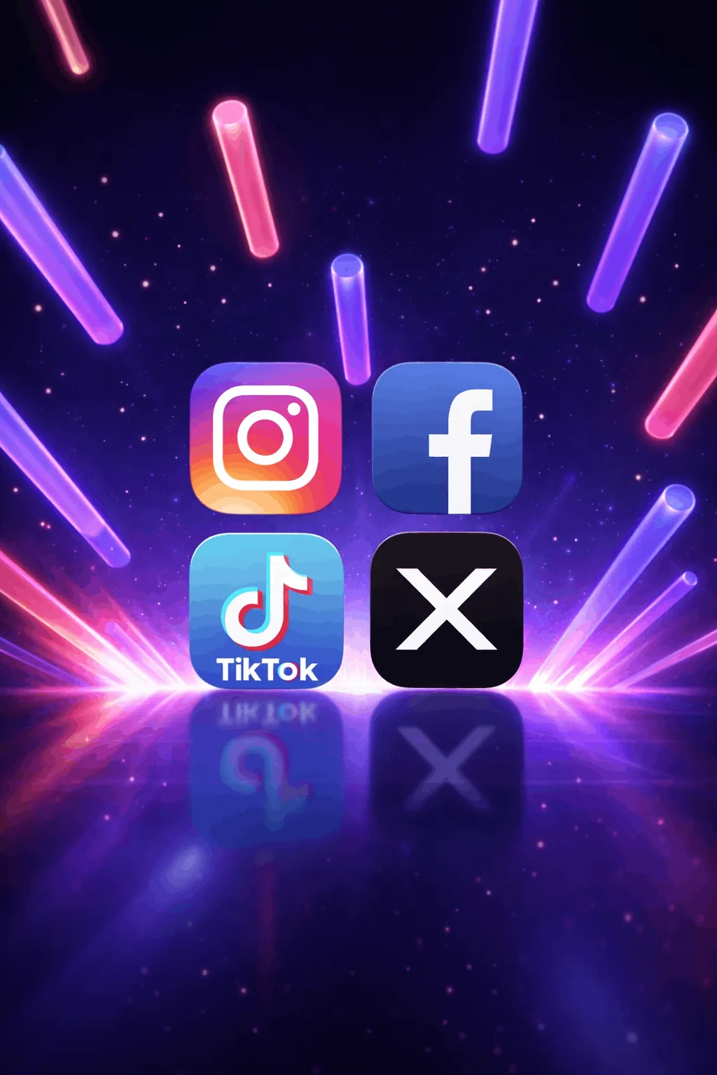 Cards for Instagram, Facebook, TikTok and X ads