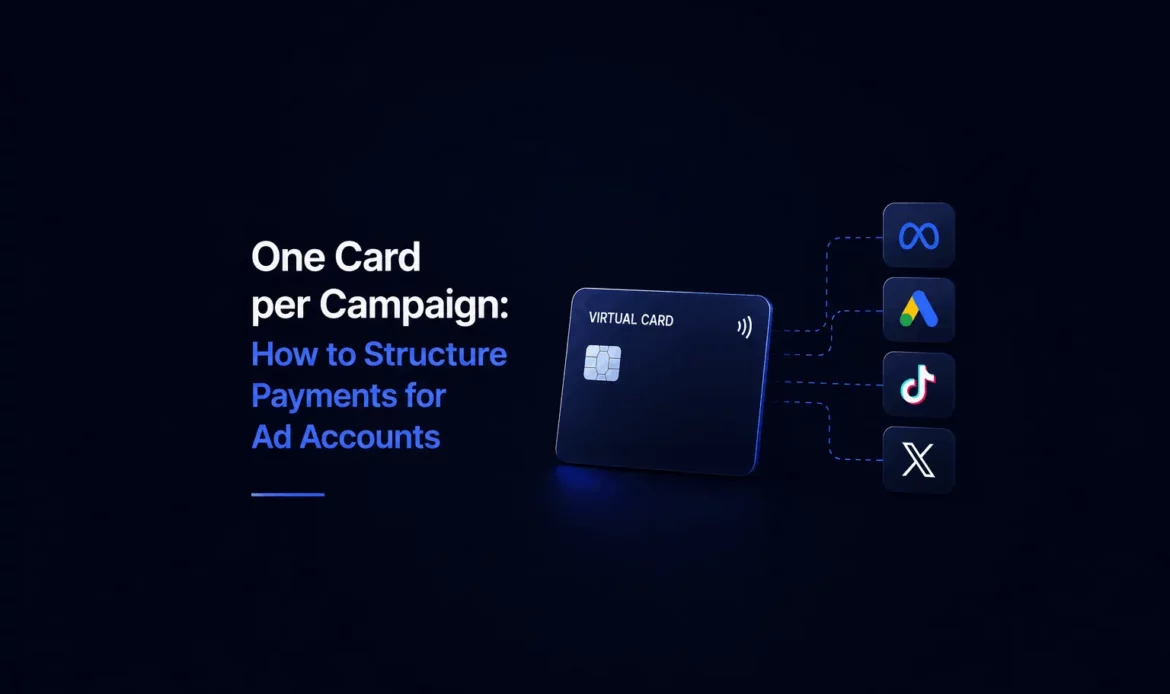 One Card per Campaign: How to Structure Payments for Ad Accounts