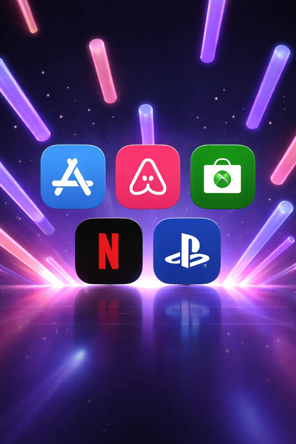 Оплата сервисов: App Store, Airbnb, Xbox, Netflix, PlayStation