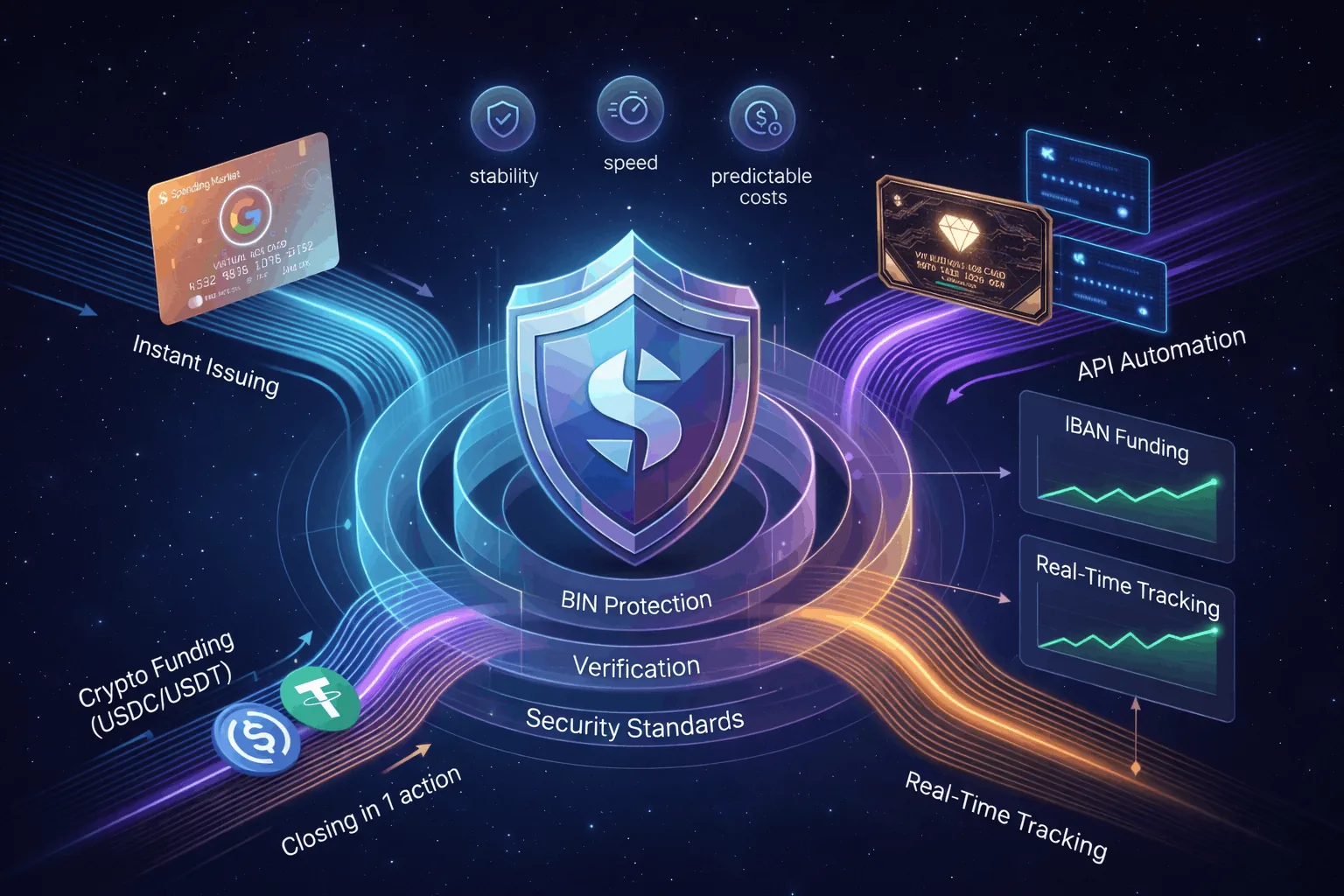 Spending Market security: BIN protection, verification, real-time tracking