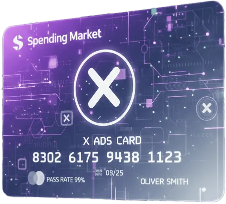 Виртуальная карта Spending Market для рекламы в X (Twitter)