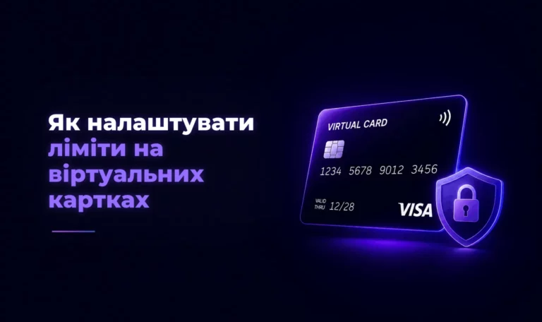 Як налаштувати ліміти на віртуальних картках – Spending Market